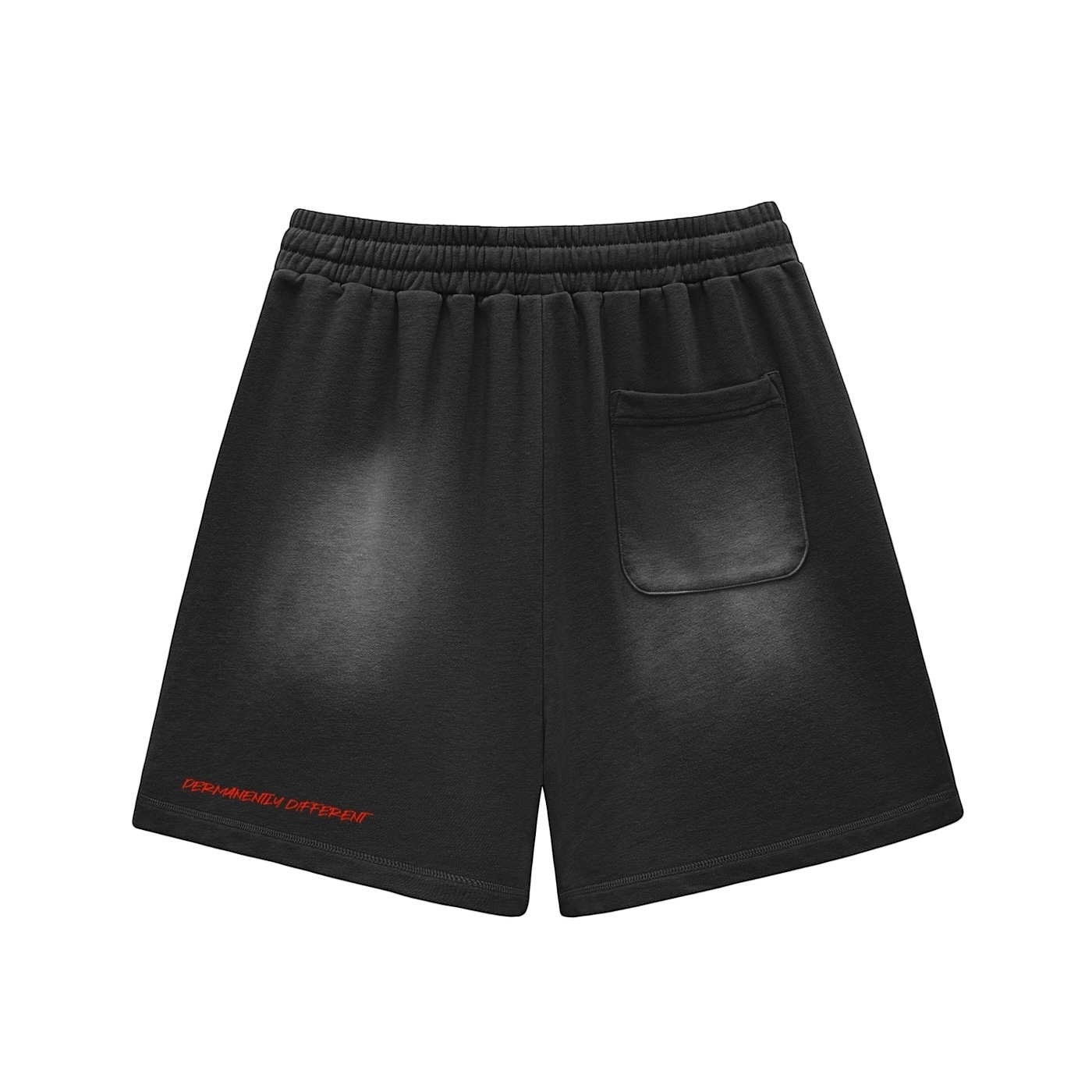 Sun Fade Raw Edge Cotton Shorts